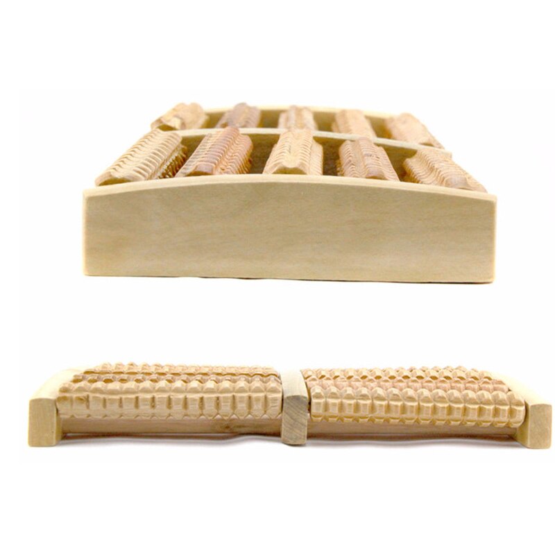 Wooden Foot Massager — Stress-Relieving Acupressure Roller