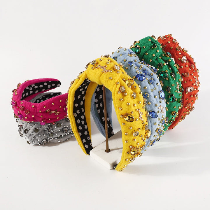 Padded Headband for Bold, Jewel-Embellished Style