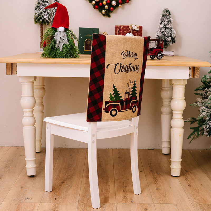 Christmas Chair Covers for Festive Farmhouse Decor