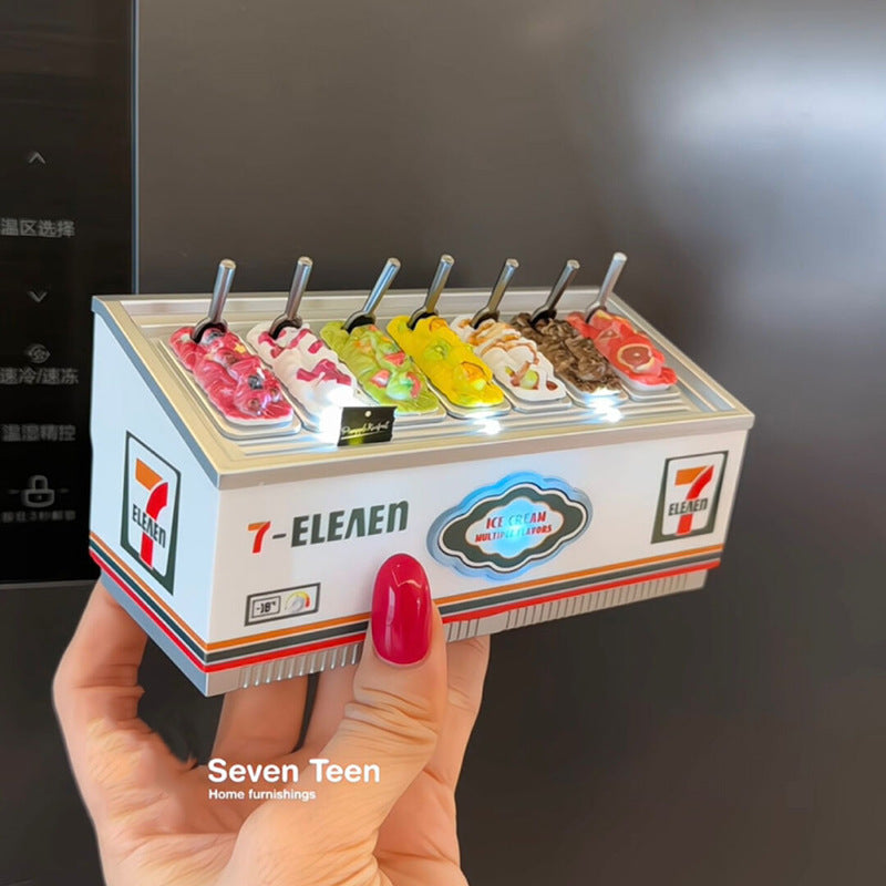 Mini Ice Cream Freezer Magnet Display Model