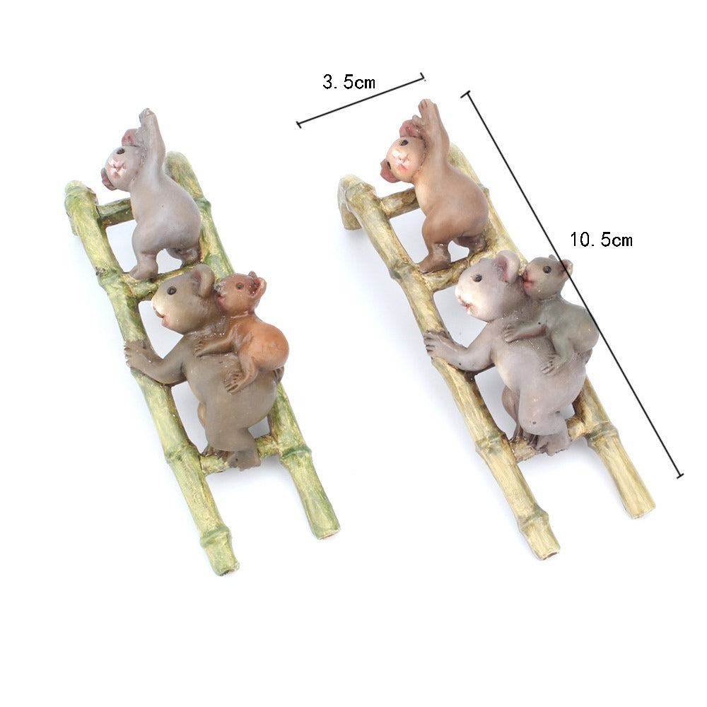 Climbing Koala Ladder Clip-On Plant Pot Ornament Decor