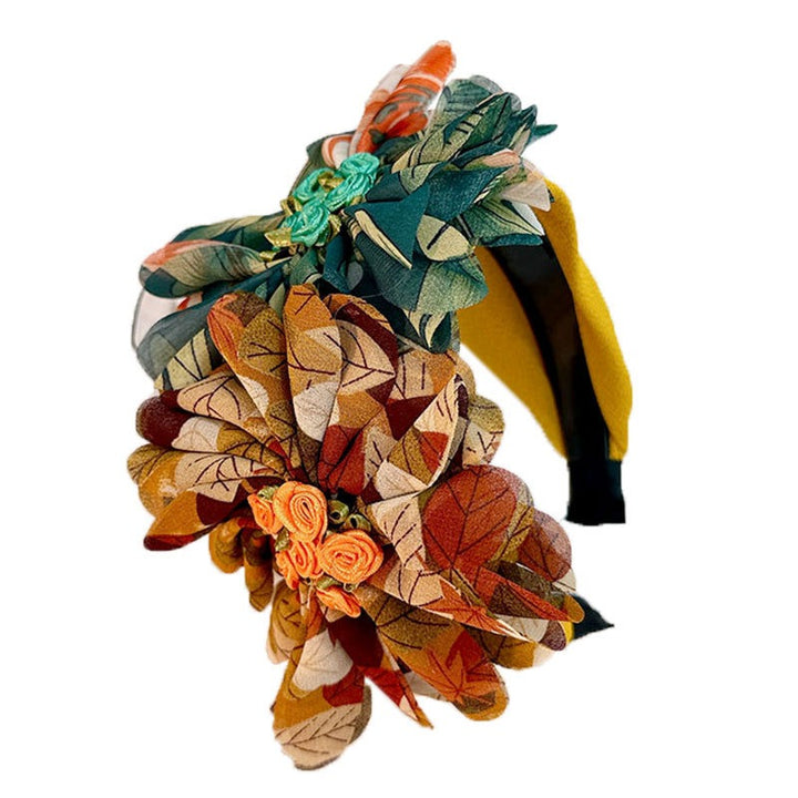 Fabric Flower Hair Hoop | Handmade Floral Statement