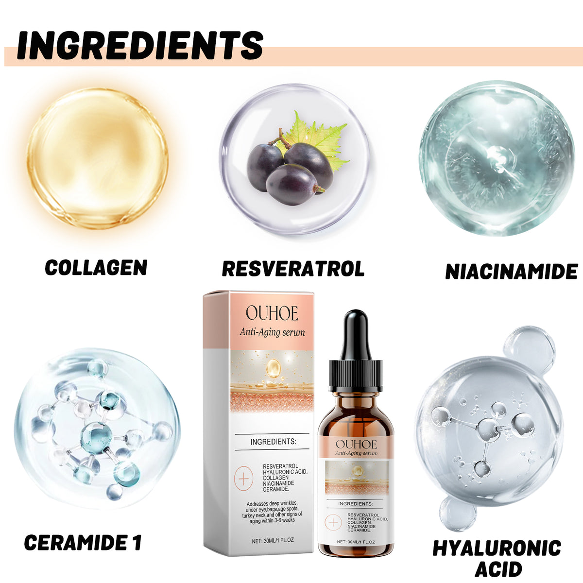Anti-Aging Face Serum for Daily Hydrated, Smoother Skin