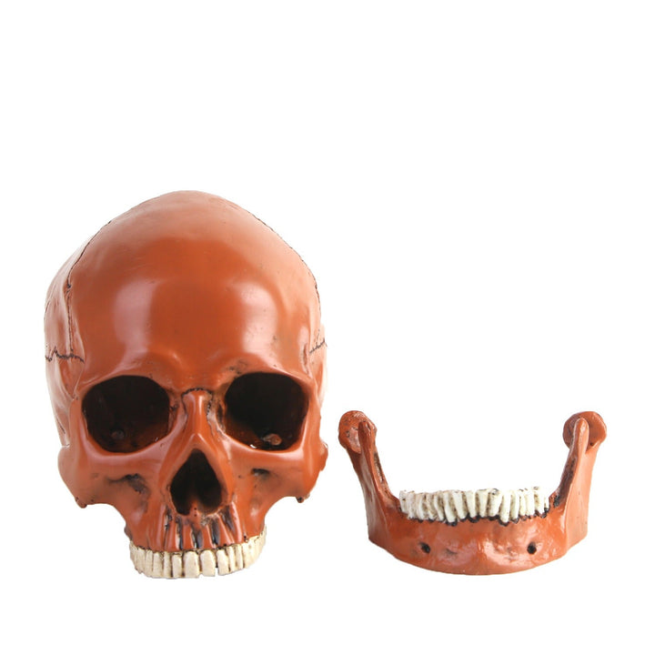 Resin Skull Ornament With Realistic Gothic Details