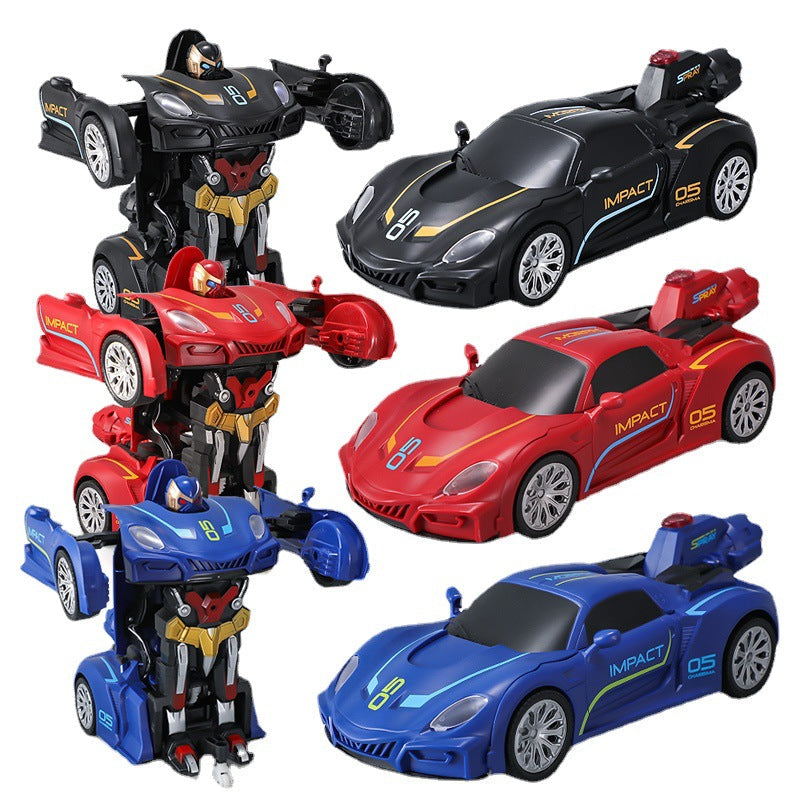 Transforming RC Car Toy With Lights, Sound & Spray