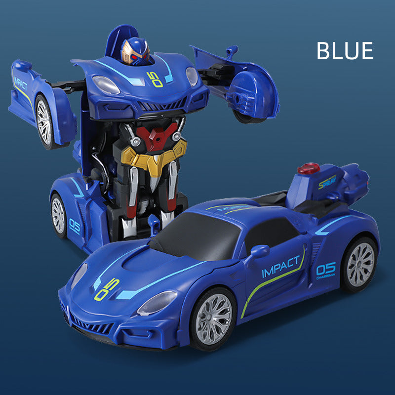 Transforming RC Car Toy With Lights, Sound & Spray