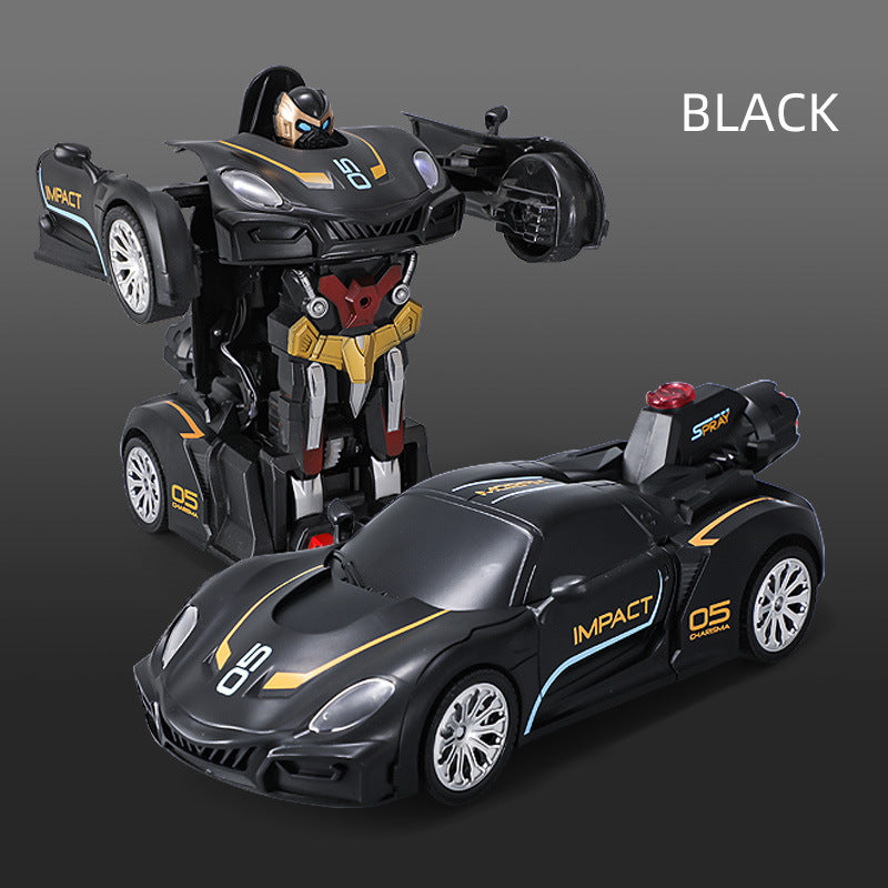 Transforming RC Car Toy With Lights, Sound & Spray