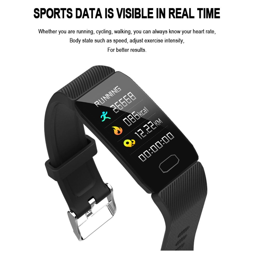 Smart Fitness Tracker with Heart Rate & Blood Pressure