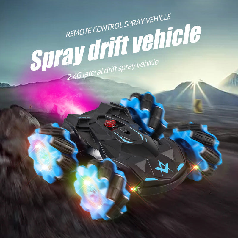 Remote Control Stunt Car With Colorful Spray Drift Effects