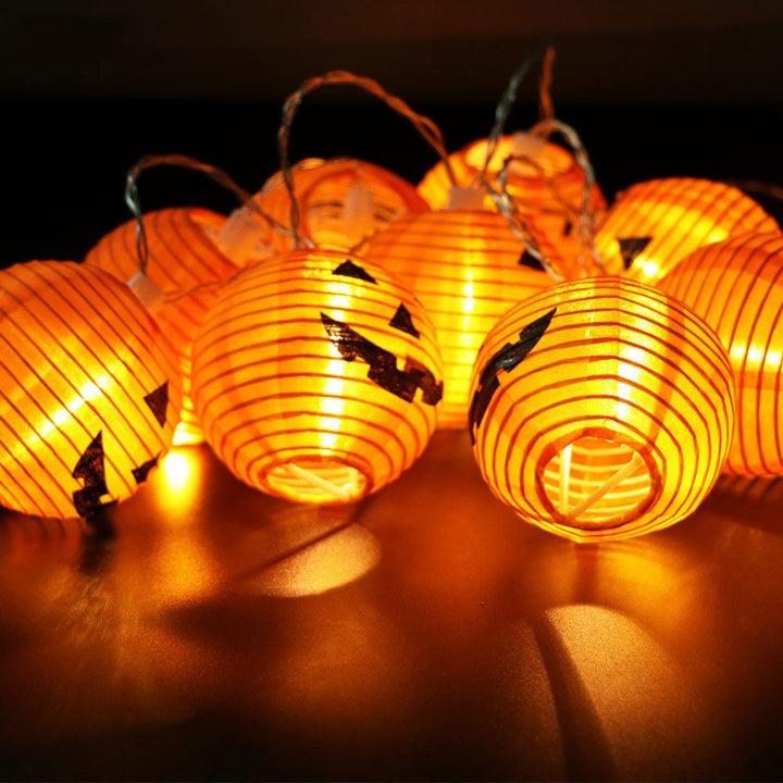 Halloween Pumpkin String Lights for Festive Displays