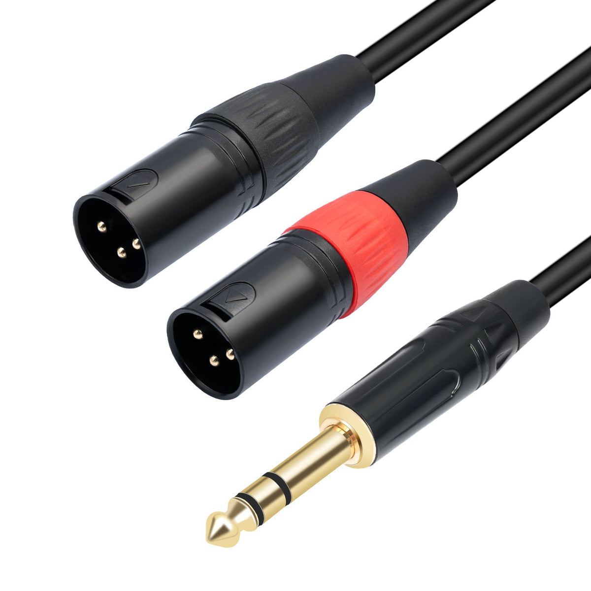 1/4 TRS to Dual XLR Stereo Cable with Double Shielding