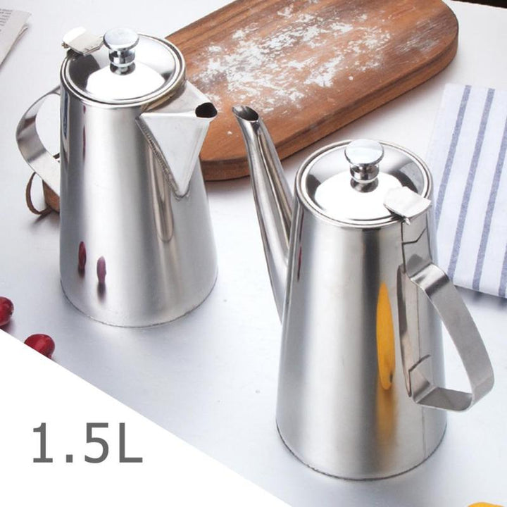 Stainless Steel Kitchen Water Pitcher 1.5L Long Spout
