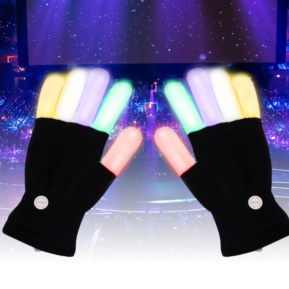 LED Light Gloves for Multicolor Party Performances
