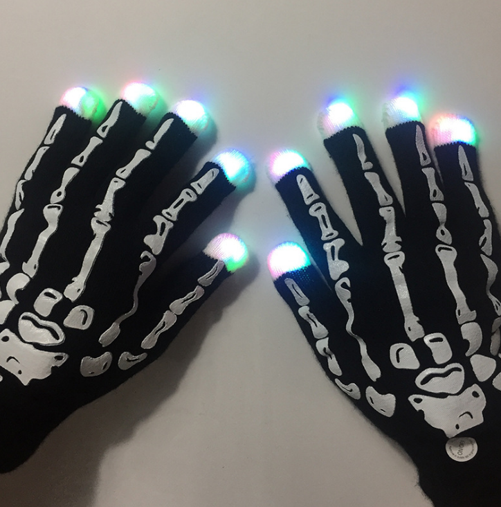 LED Light Gloves for Multicolor Party Performances