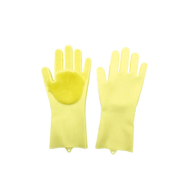 Silicone Scrubber Cleaning Gloves for Dishes & Pets