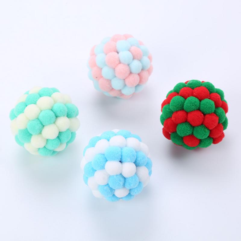 Cat Plush Ball Toy With Audible Beads for Indoor Play