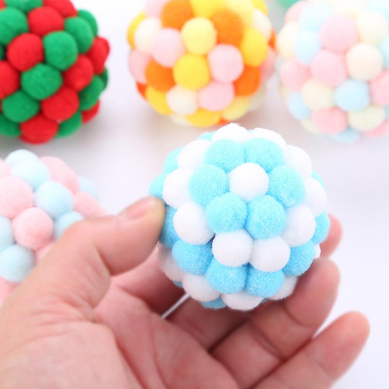 Cat Plush Ball Toy With Audible Beads for Indoor Play