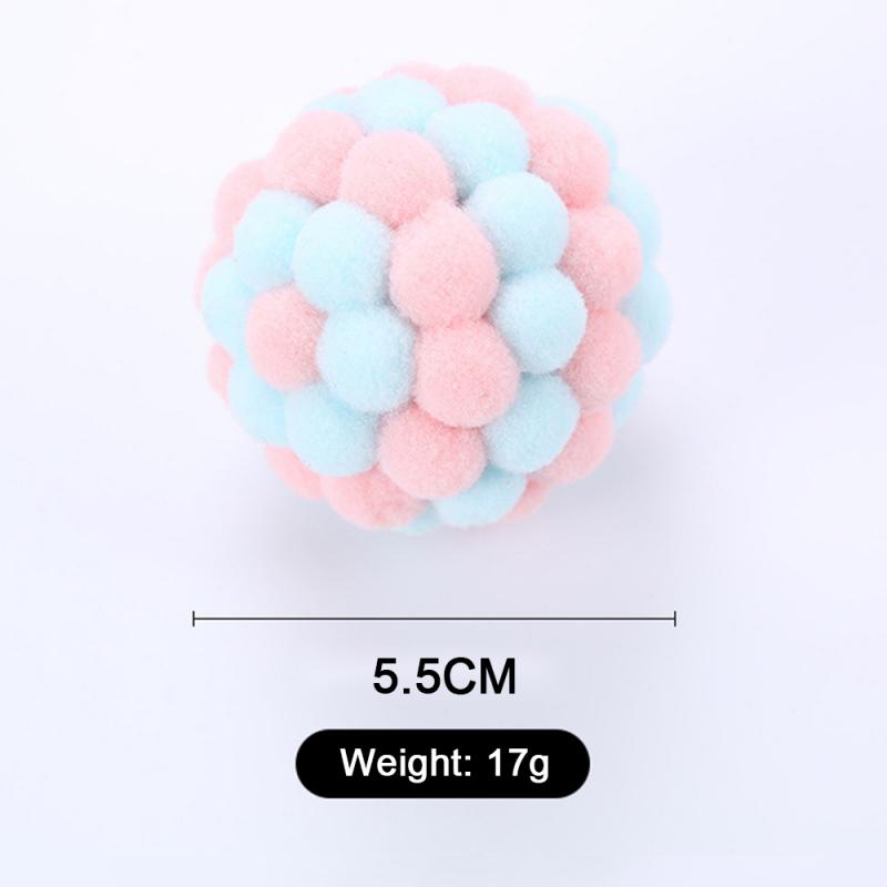 Cat Plush Ball Toy With Audible Beads for Indoor Play