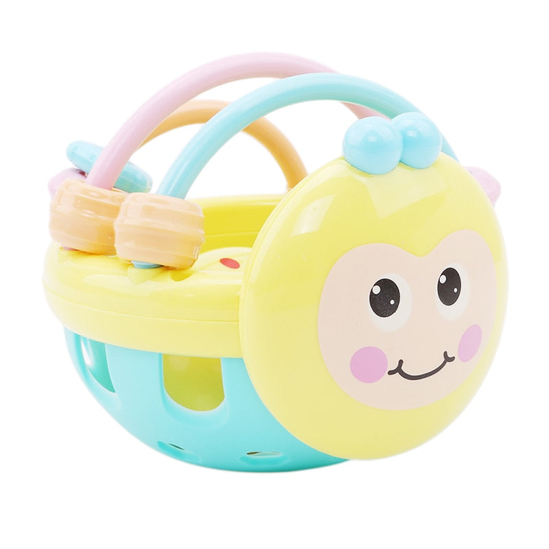 Baby Bee Rattle Toy for Sensory Play & Hand Control