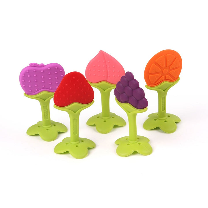 Colorful Silicone Fruit Teether for Soothing Sore Gums