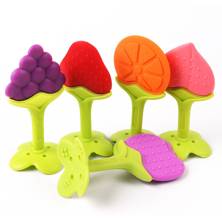 Colorful Silicone Fruit Teether for Soothing Sore Gums