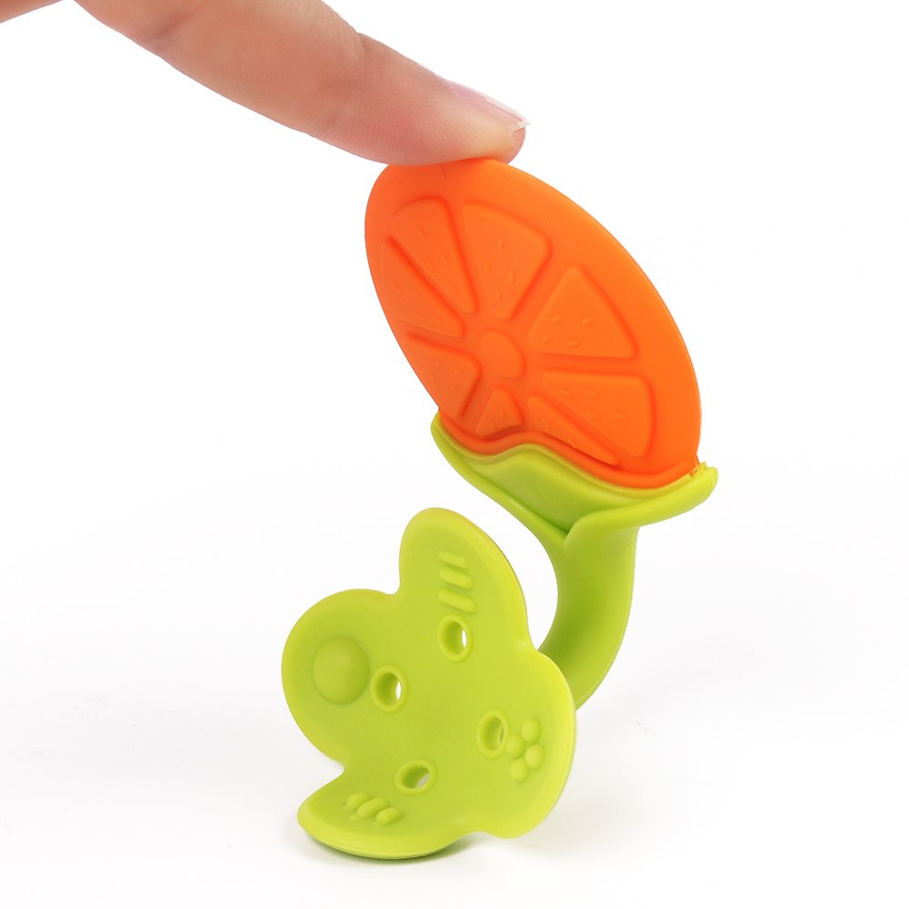 Colorful Silicone Fruit Teether for Soothing Sore Gums