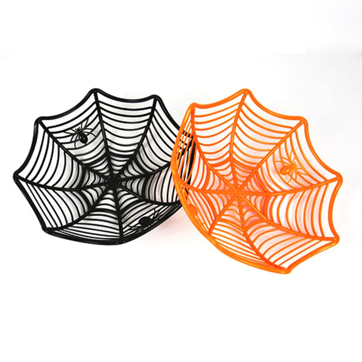Spider Web Halloween Candy Bowl, Spooky Party Serving Dish