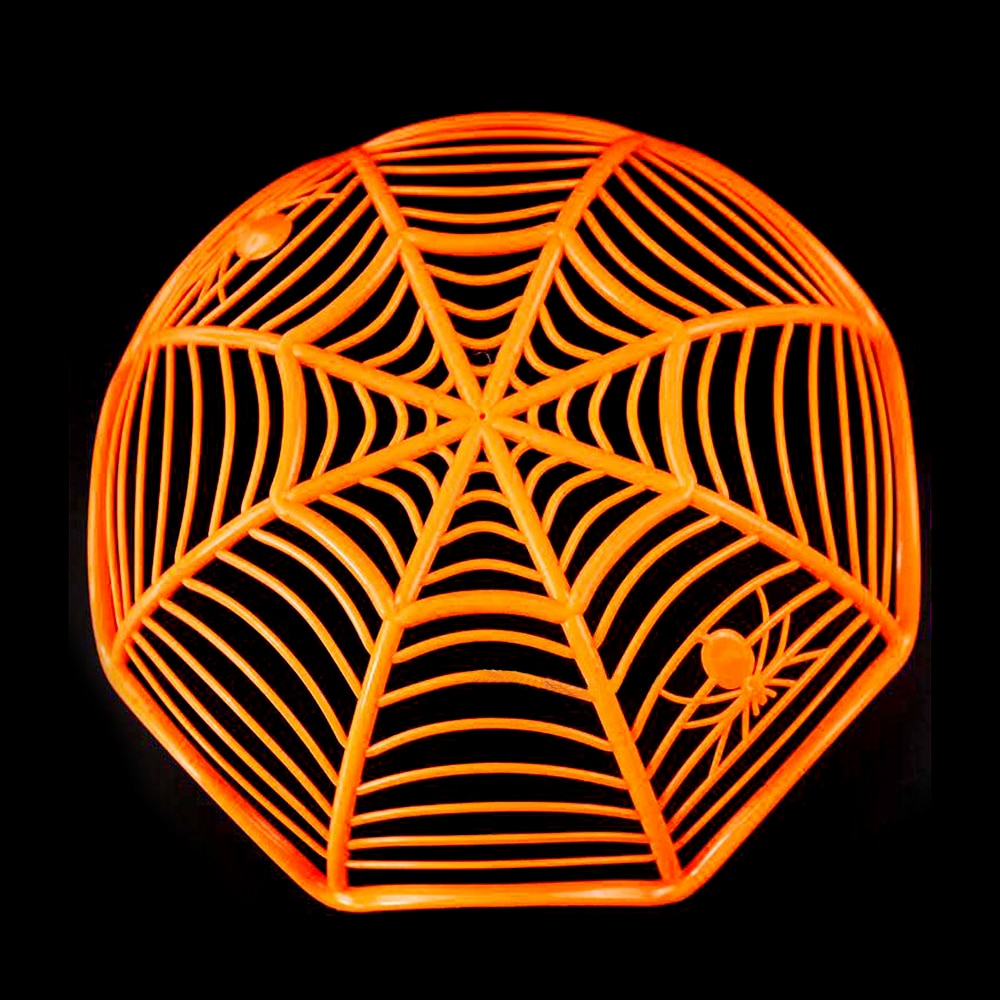 Spider Web Halloween Candy Bowl, Spooky Party Serving Dish