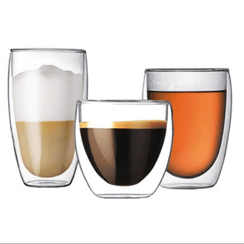 Heat-Resistant Double Wall Glass Coffee Cup for Tea