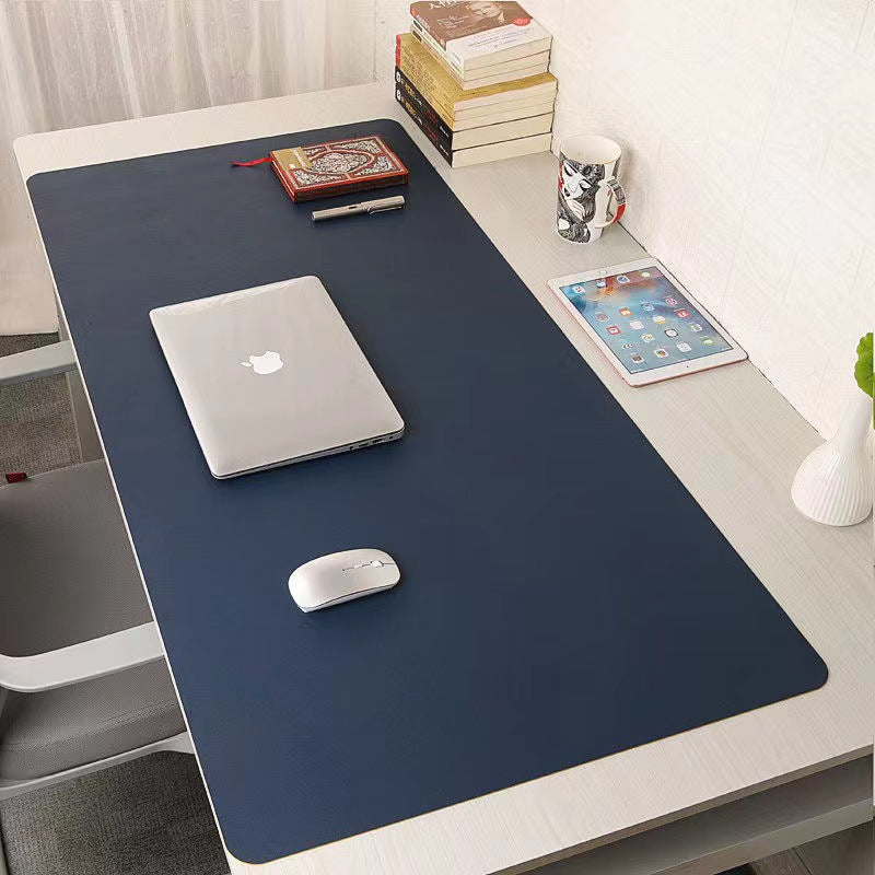 Large Waterproof PU Leather Desk Pad for Spills & Stains