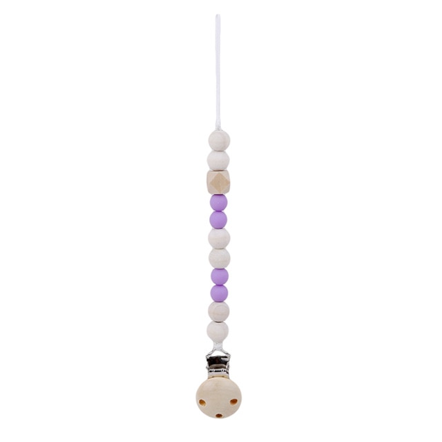 Wooden Pacifier Clip for Calmer, Easier Baby Outings