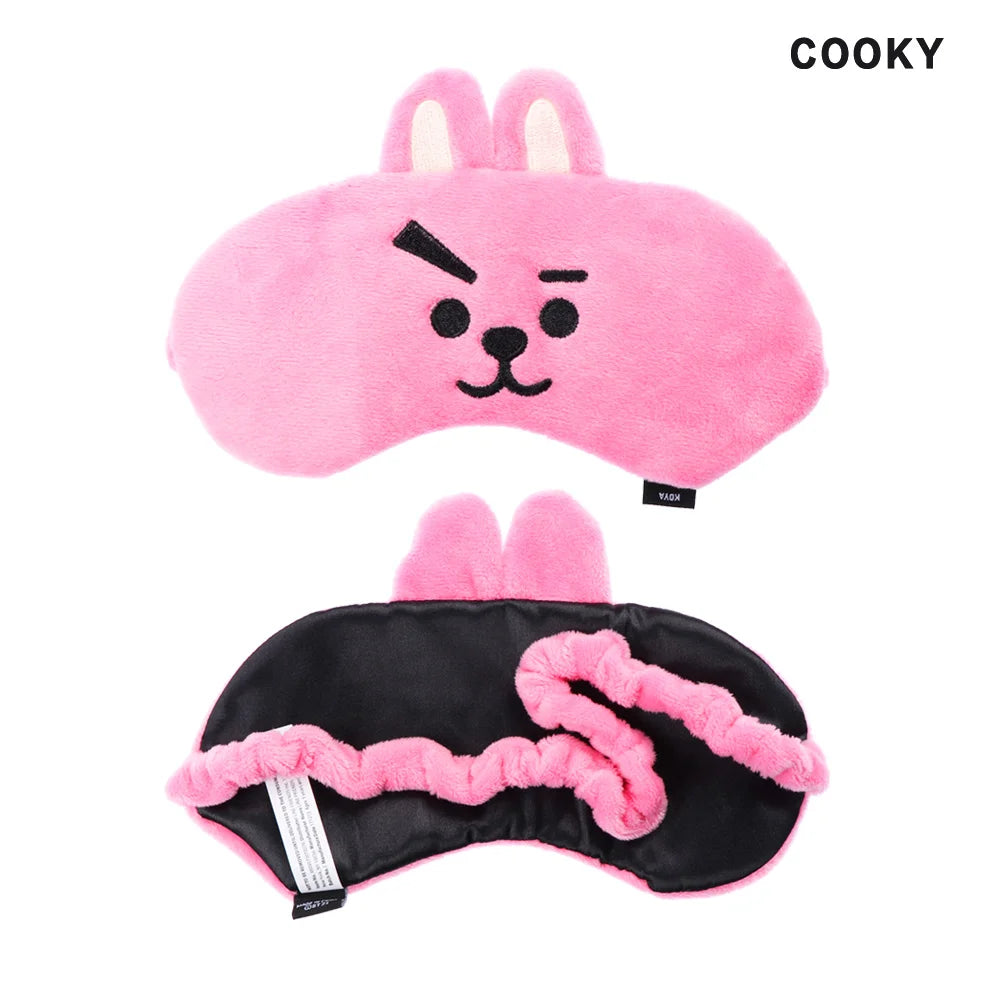 Cute BT21 Sleep Mask Set – 100% Blackout, Ultra Soft