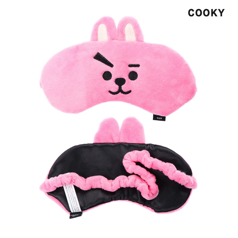 Cute BT21 Sleep Mask Set – 100% Blackout, Ultra Soft