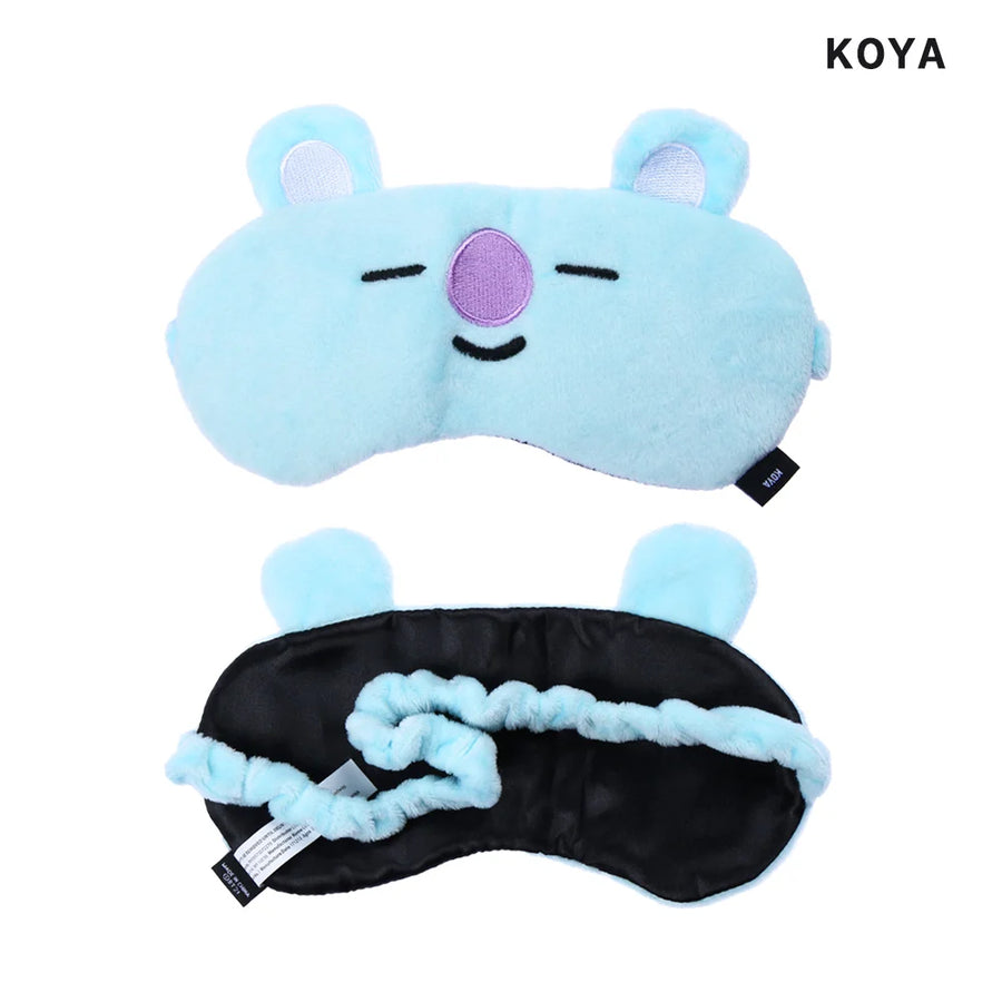 Cute BT21 Sleep Mask Set – 100% Blackout, Ultra Soft