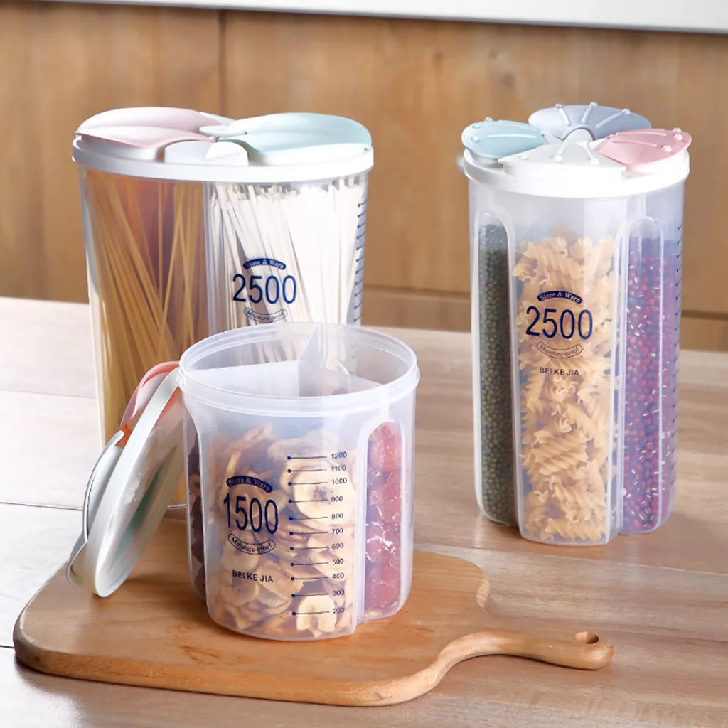 Multi-Grain Storage Box, Rotating Moisture-Proof Lid