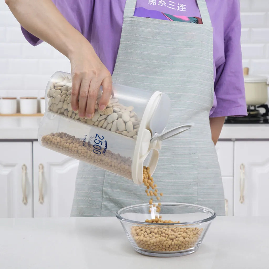 Multi-Grain Storage Box, Rotating Moisture-Proof Lid