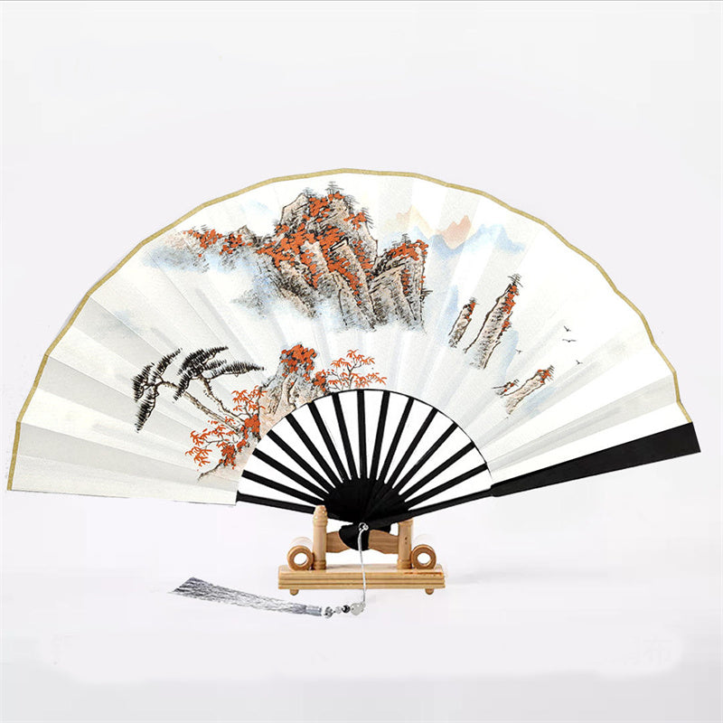 10-Inch Kung Fu Folding Fan for Performances & Display