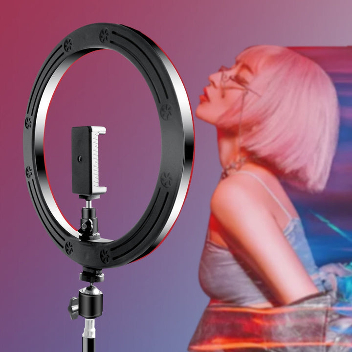 10 Inch RGB LED Ring Light with Stand & Phone Holder