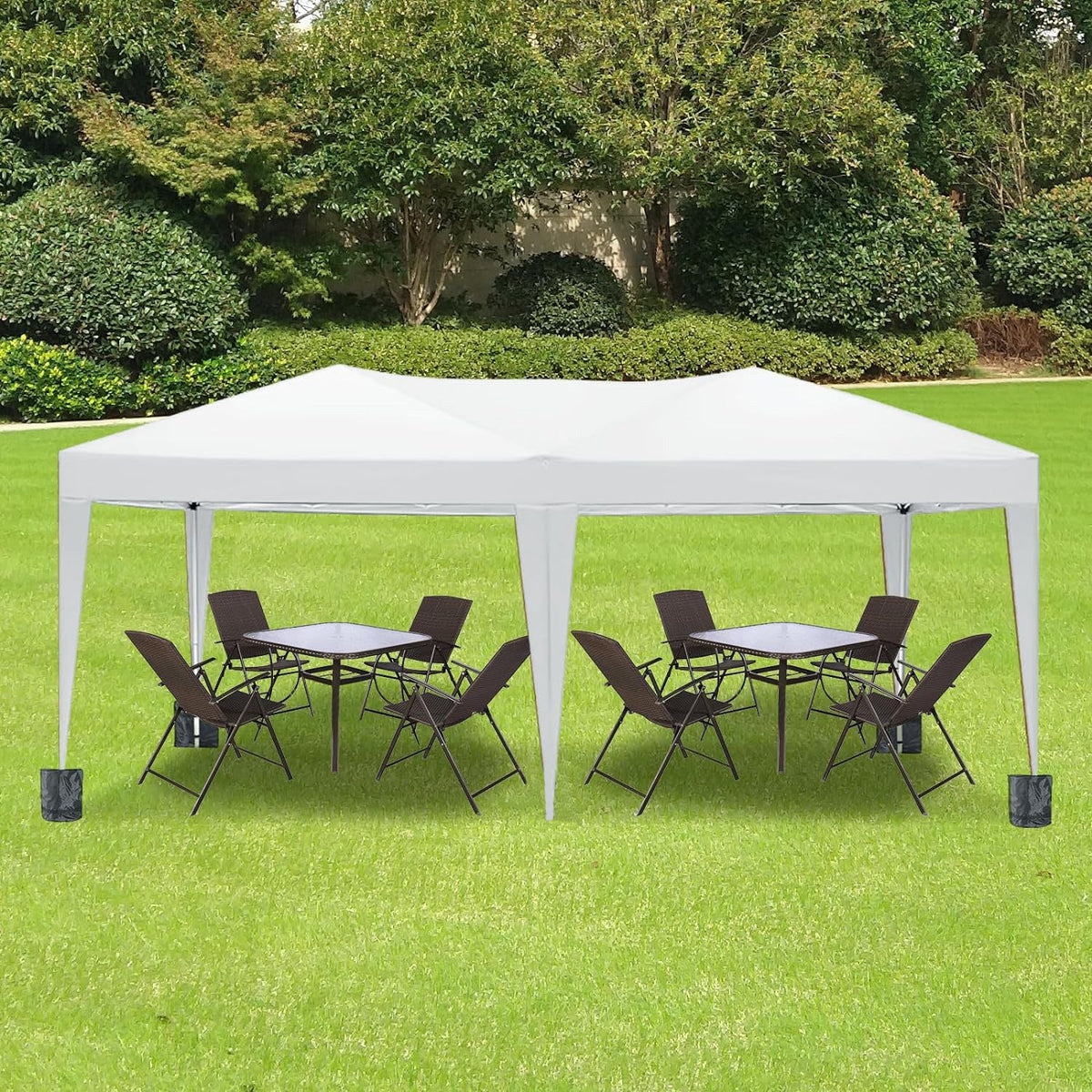10x20 Pop-Up Canopy Tent with Detachable Side Walls