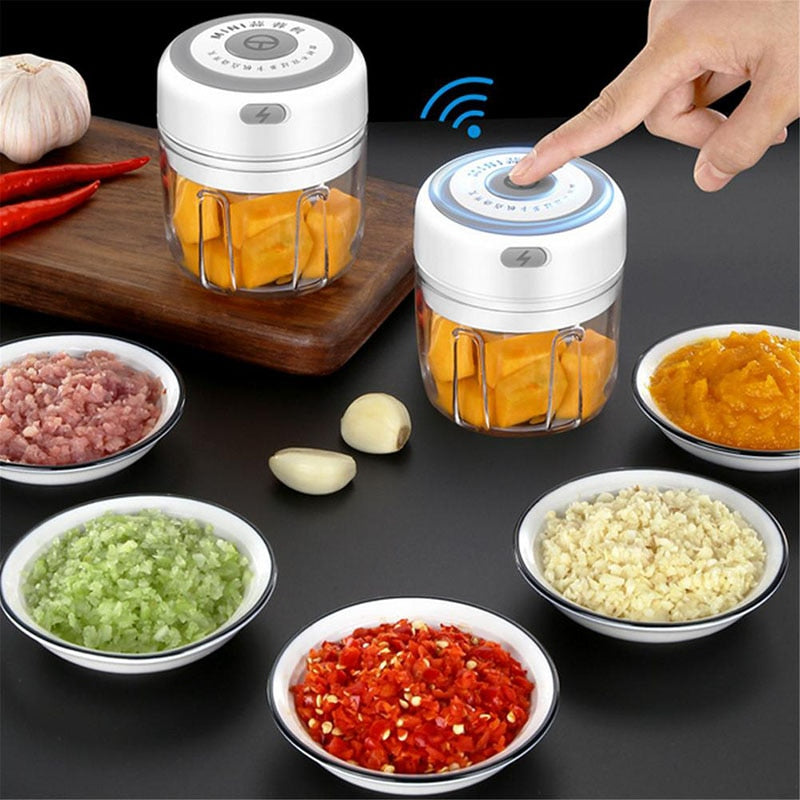 Electric Garlic Chopper That Minces Garlic in Seconds