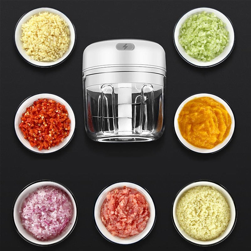 Electric Garlic Chopper That Minces Garlic in Seconds