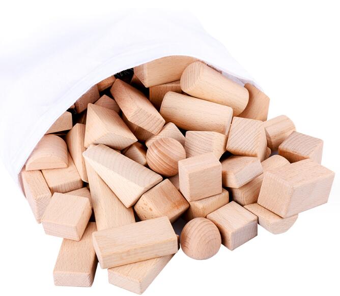 Wooden Building Blocks for Screen-Free Creative Play