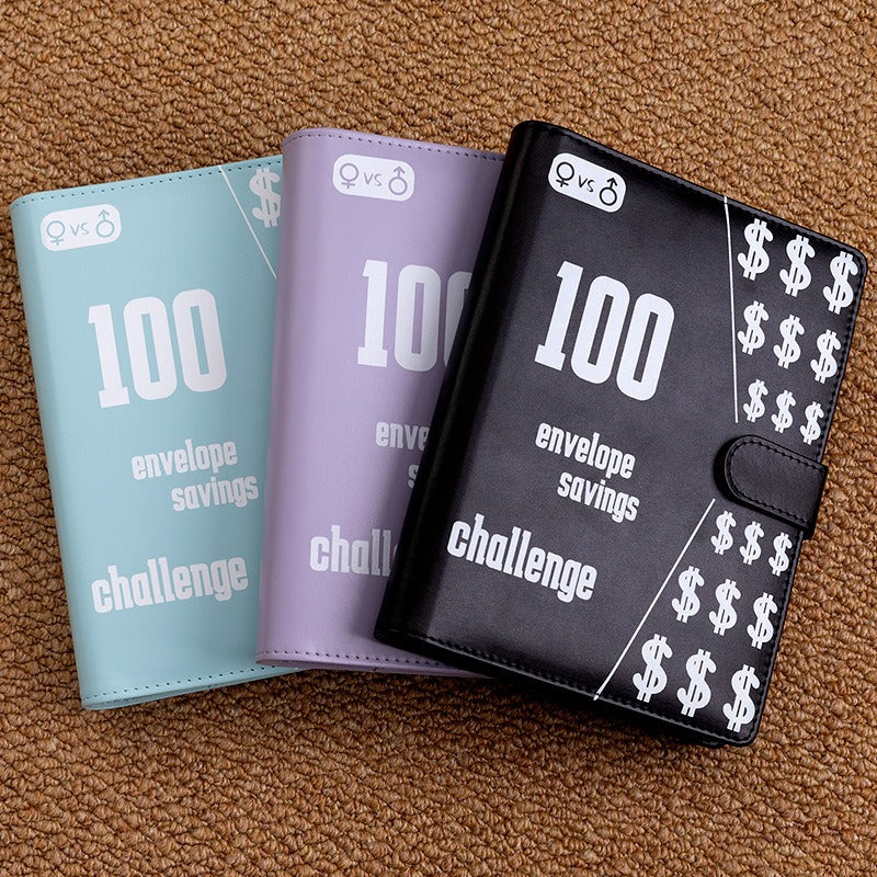 100 Envelope Savings Challenge Binder & Goal Tracker