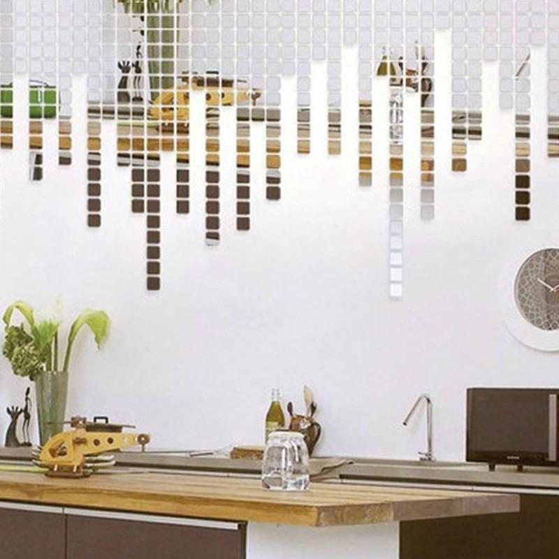 Acrylic Mirror Wall Stickers for Reflective DIY Decor