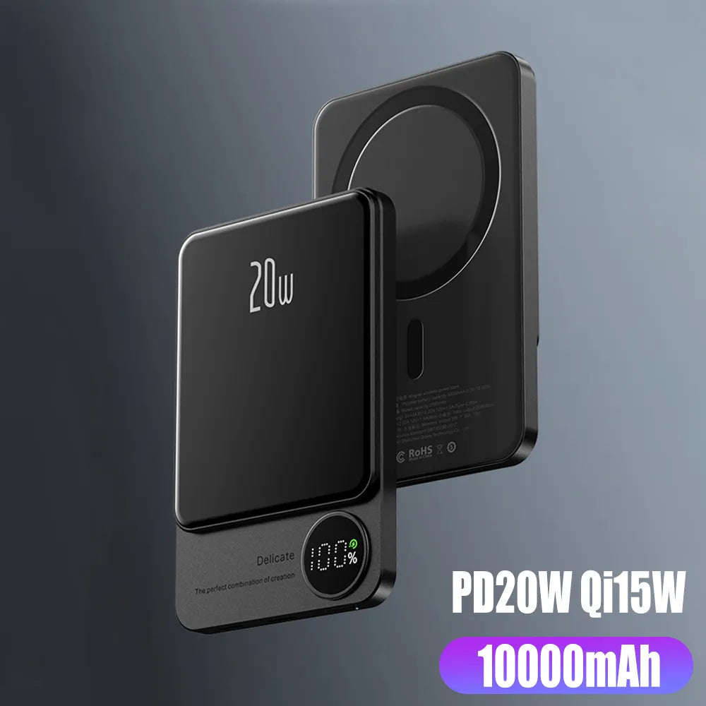 10000mAh MagSafe Power Bank with 20W PD Fast Charging