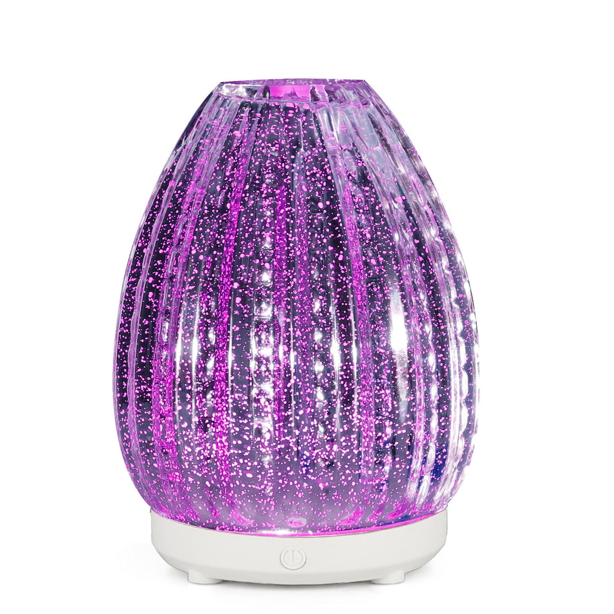 3D Glass Aroma Diffuser with Color-Changing LED Light