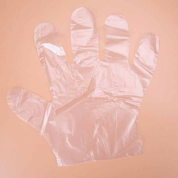 Disposable Plastic Gloves 100 Pack for Food Prep & BBQ