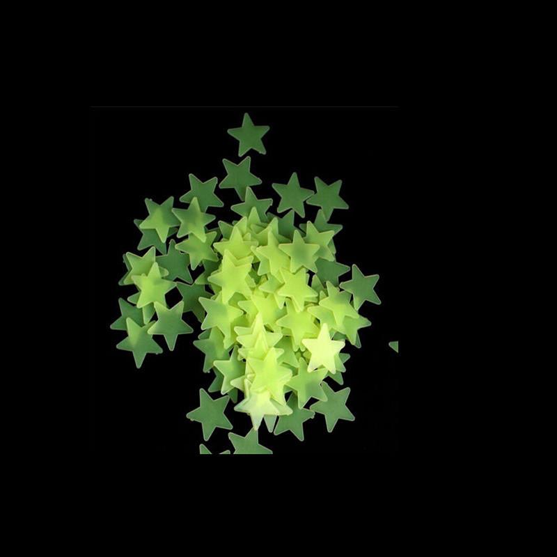 Glow in the Dark Stars & Moon Stickers - 3D Kids Decor