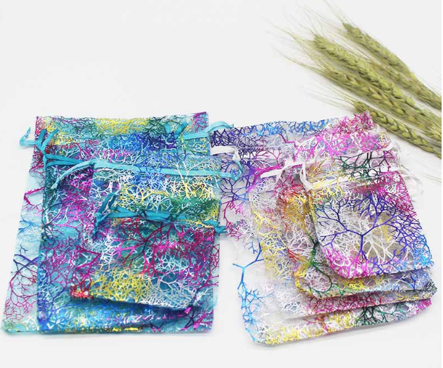 Organza Gift Bags for Colorful Wedding Favor Packaging