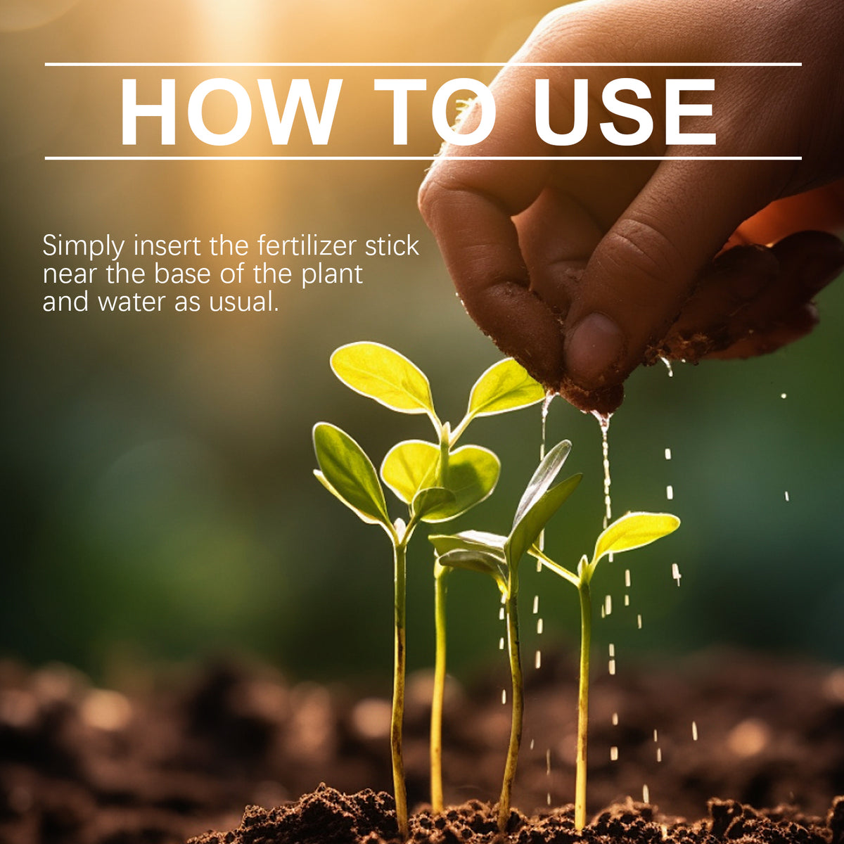Plant Fertilizer Sticks for 90-Day Houseplant Care